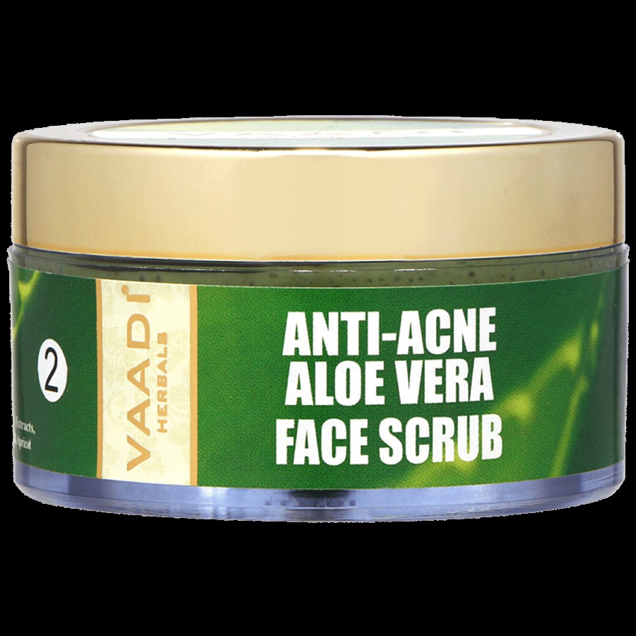 Vaadi Anti-Acne Aloe Vera Face Scrub - Removes Impurities