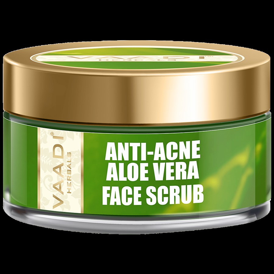 Vaadi Anti-Acne Aloe Vera Face Scrub - Removes Impurities