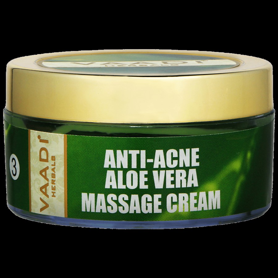 Vaadi Anti-Acne Aloe Vera Massage Cream - Provides Smooth Texture