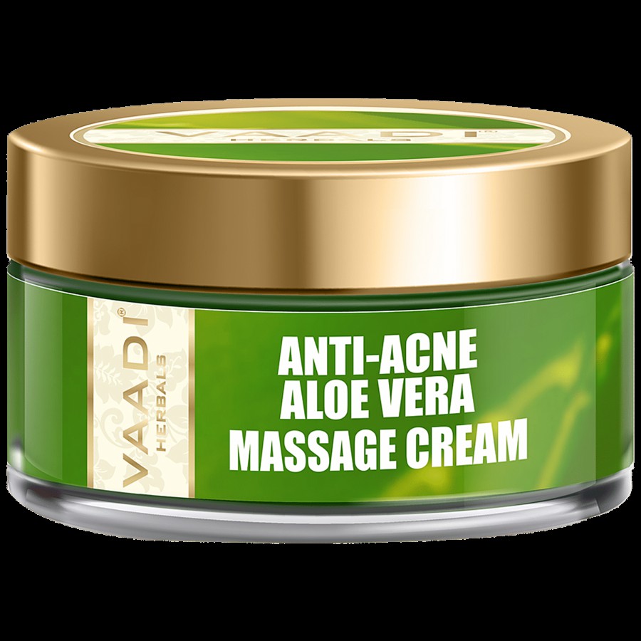 Vaadi Anti-Acne Aloe Vera Massage Cream - Provides Smooth Texture