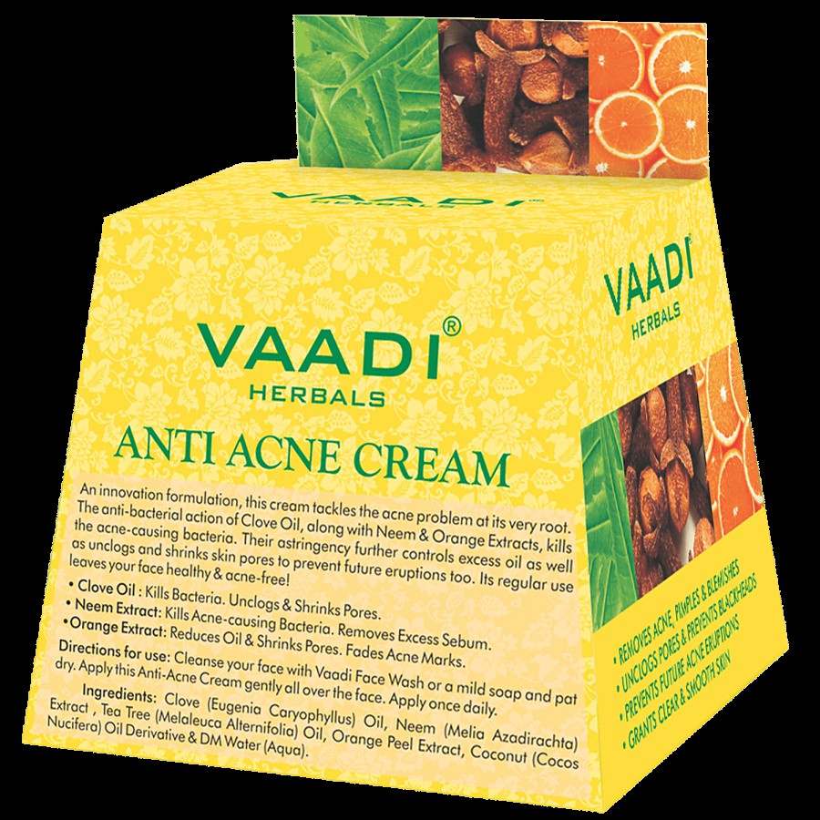 Vaadi Anti-Acne Cream - Clove & Neem Extract