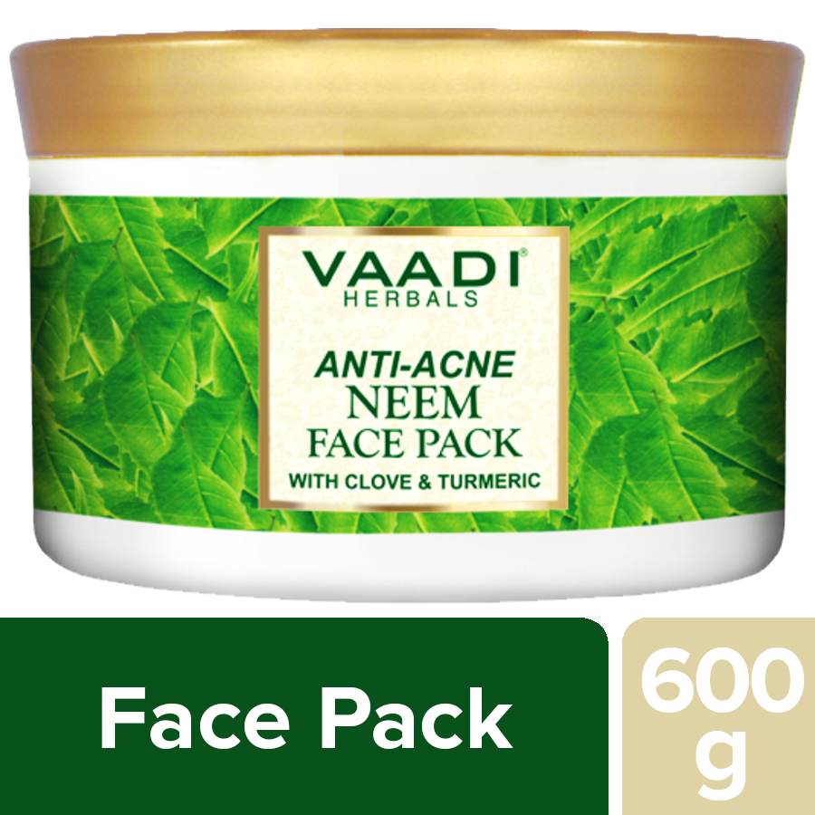 Vaadi Anti Acne Neem Face Pack With Clove & Turmeric - Cleans Clogged Pores