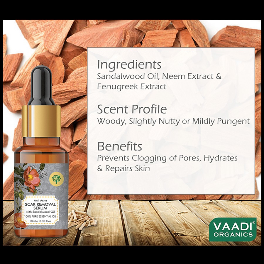 Vaadi Anti Acne Scar Removal Serum - With Sandalwood Oil