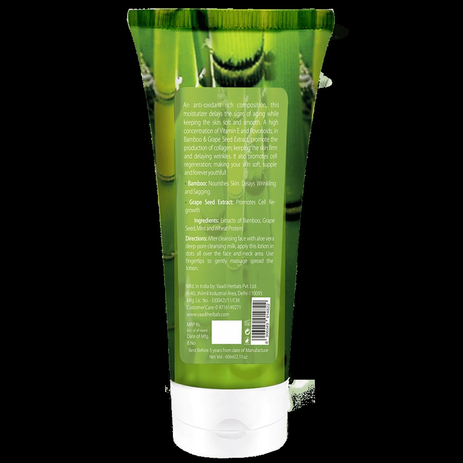 Vaadi Bamboo Age Defying Moisturizer - With Grapeseed Extract