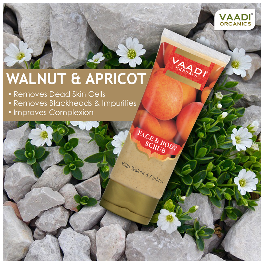 Vaadi Face & Body Scrub - With Walnut & Apricot