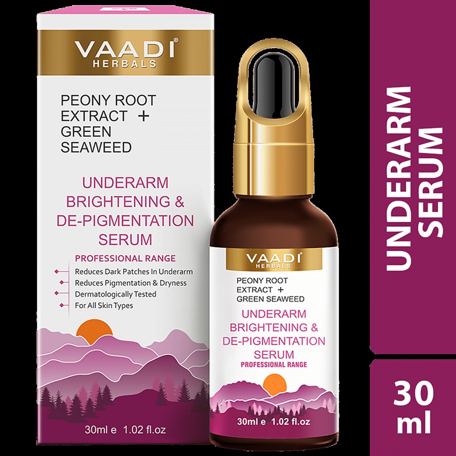 Vaadi Herbals Underarm Brightening & De-Pigmentation Serum With Peony Root Extract & Green Seaweed