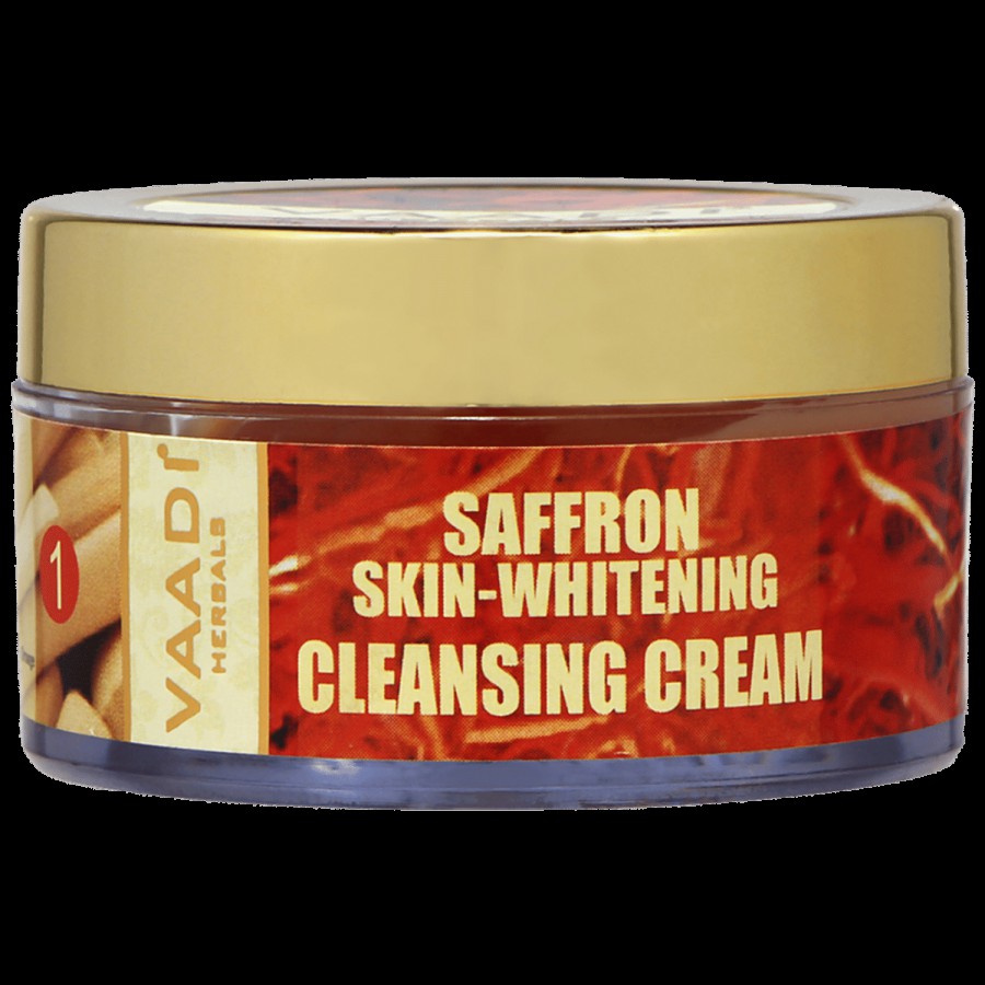 Vaadi Saffron Skin-Whitening Cleansing Cream - Removes Dirt & Impurities