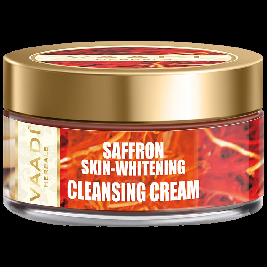 Vaadi Saffron Skin-Whitening Cleansing Cream - Removes Dirt & Impurities