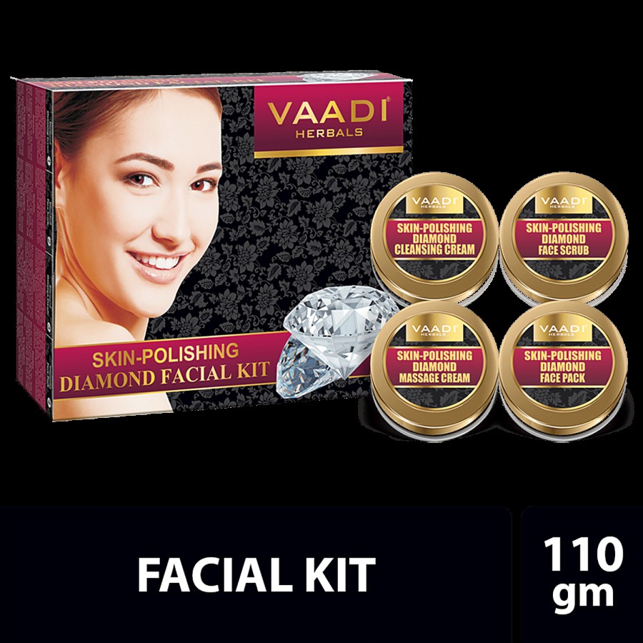 Vaadi Skin-Polishing Diamond Facial Kit - Makes Skin Glow