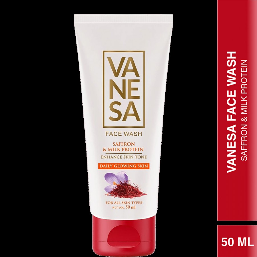 Vanesa Saffron & Milk Protein Face Wash