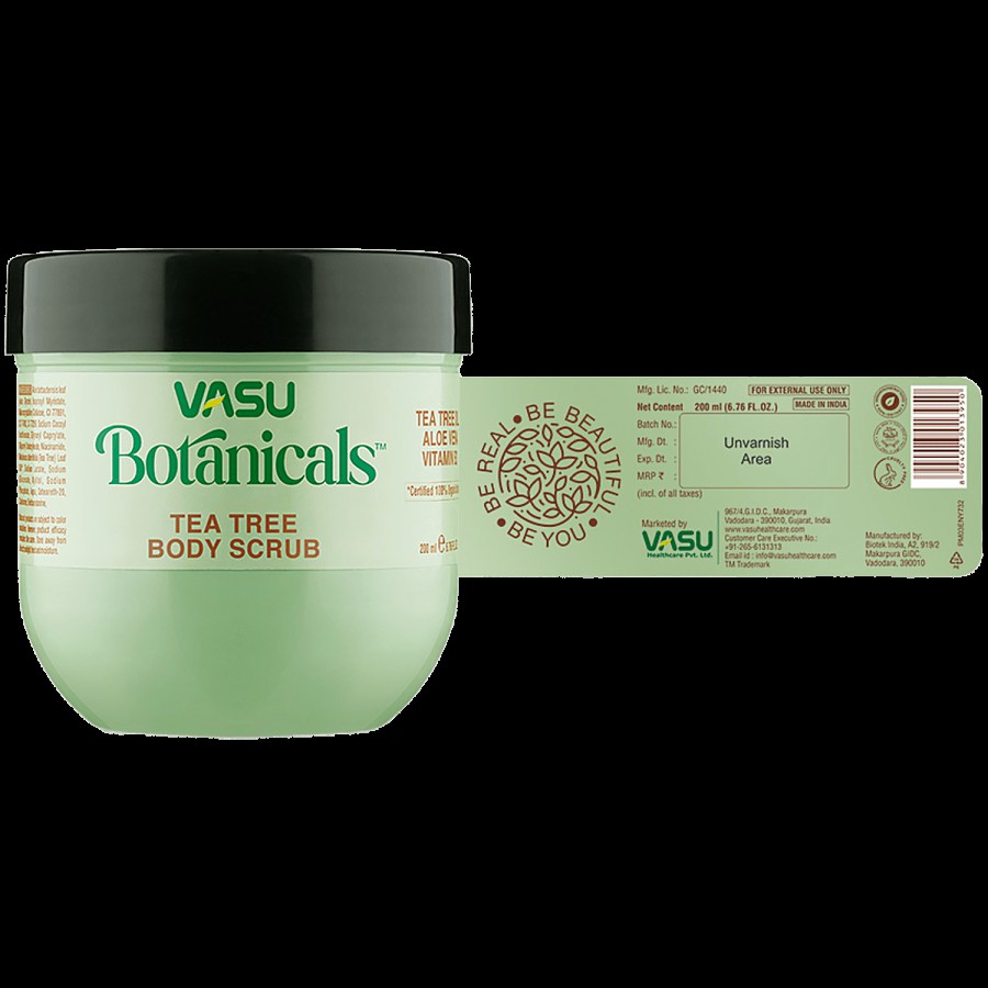 Vasu Botanicals Tea Tree Body Scrub