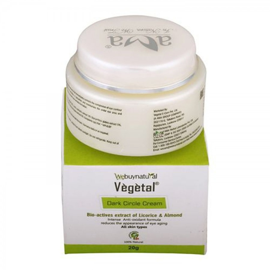 Vegetal Dark Circle Cream - Bio-actives Extract of Licorice & Almond