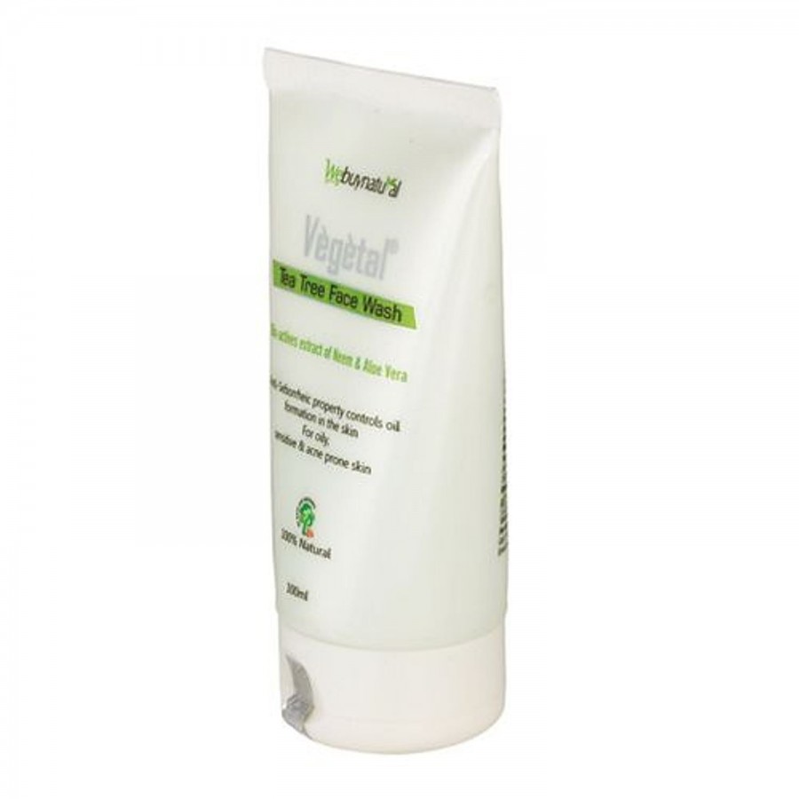 Vegetal Tea Tree Face Wash - Bio-actives Extract of Neem & Aloe Vera