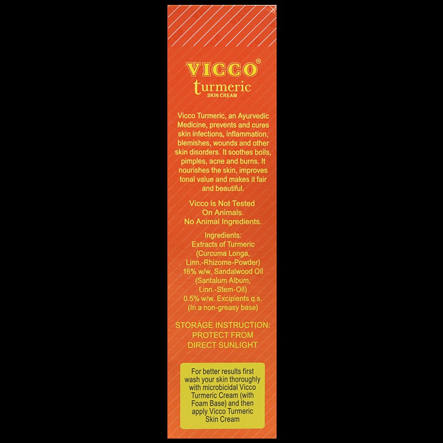 Vicco  Turmeric Skin Cream - Sandalwood Oil