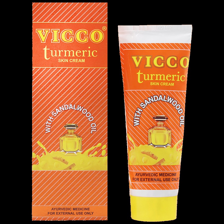 Vicco  Turmeric Skin Cream - Sandalwood Oil