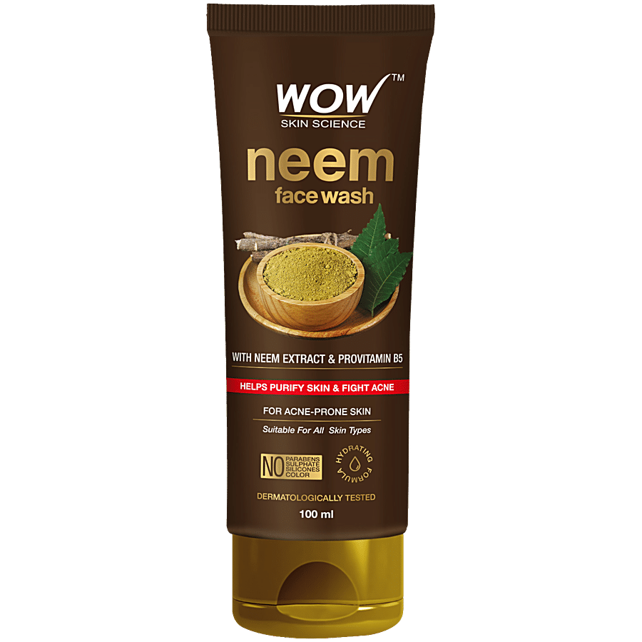 Wow Skin Science Neem Face Wash - Purifies Skin