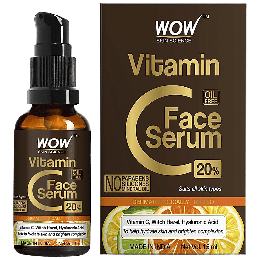 Wow Skin Science Vitamin C Face Serum - Hydrates Skin