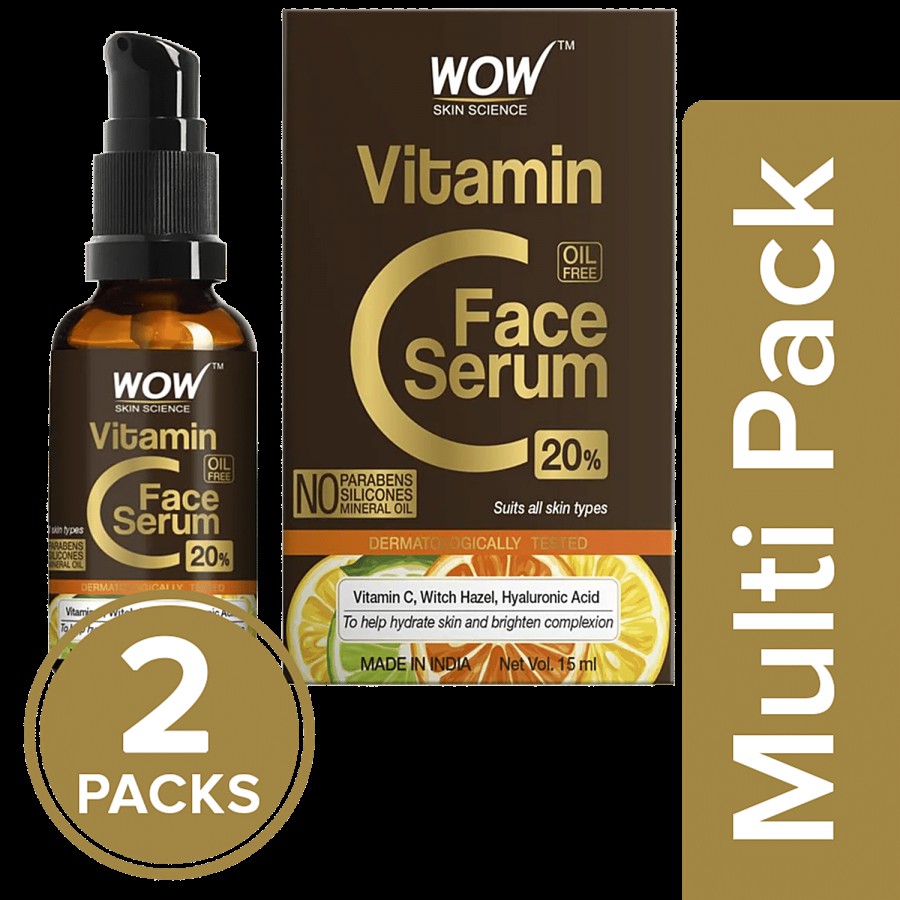 Wow Skin Science 20% Vitamin C Face Serum - Oil Free