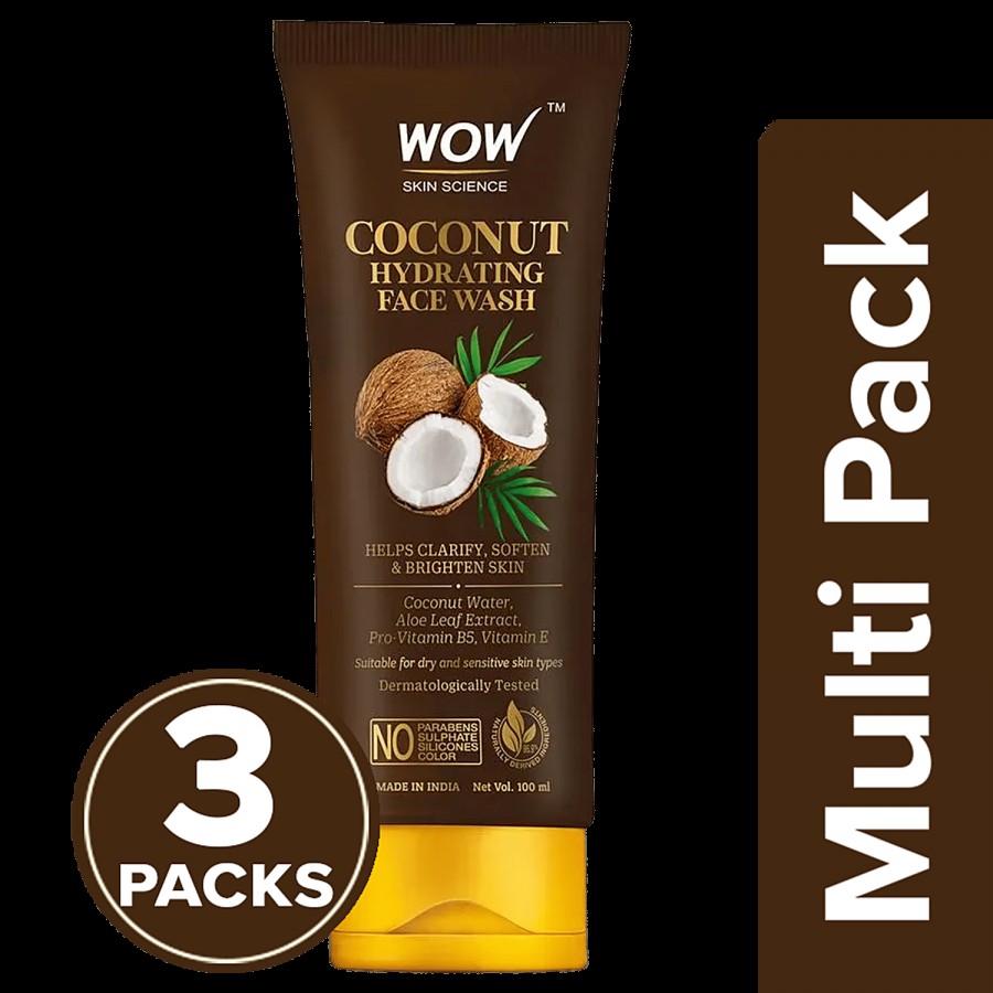 Wow Skin Science Coconut Hydrating Face Wash - Clarify