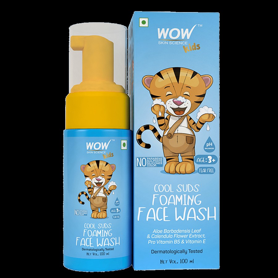 Wow Skin Science Cool Suds Foaming Face Wash - Aloe Barbadensis Leaf & Calendula Flower Extract