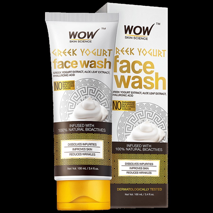 Wow Skin Science Greek Yoghurt Face Wash - Aloe Leaf Extract