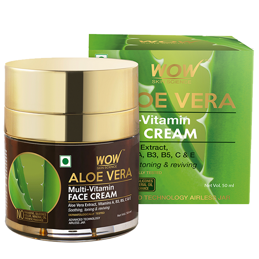 Wow Skin Science Multi-Vitamin Face Cream - Aloe Vera Extract