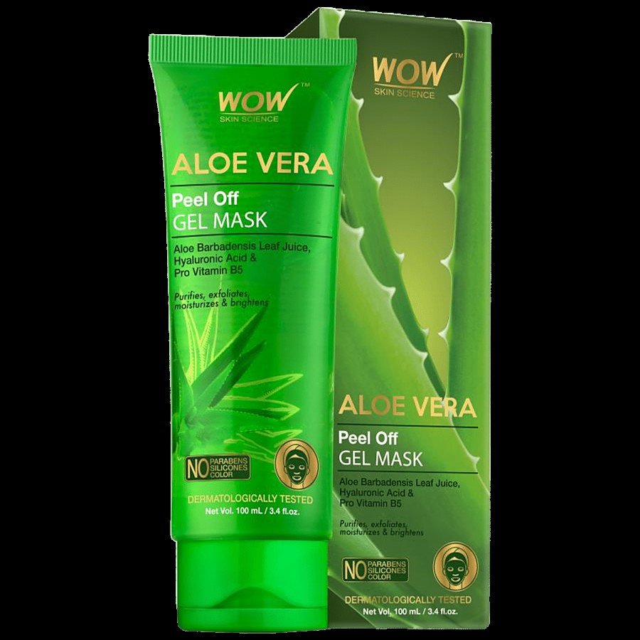 Wow Skin Science Peel Off Gel Mask - Aloe Vera Extract