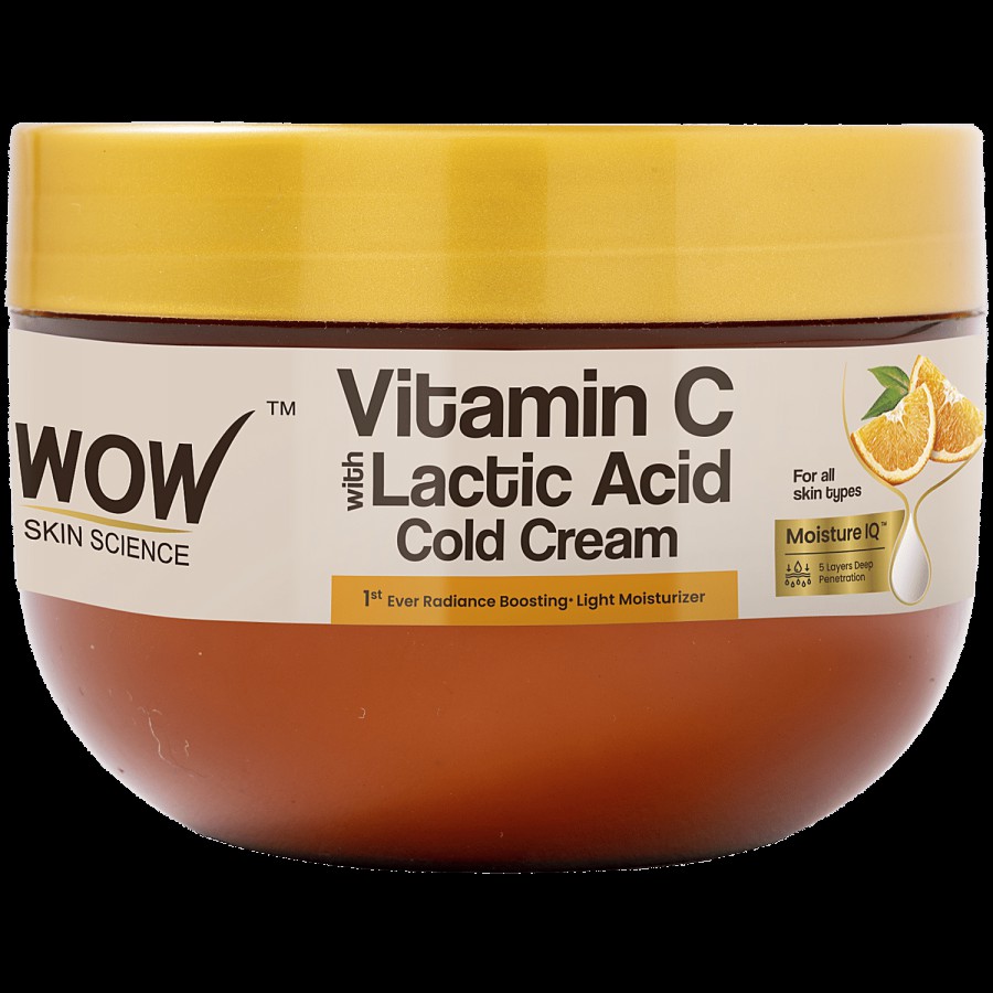 Wow Skin Science Vitamin C Cold Cream - With Lactic Acid