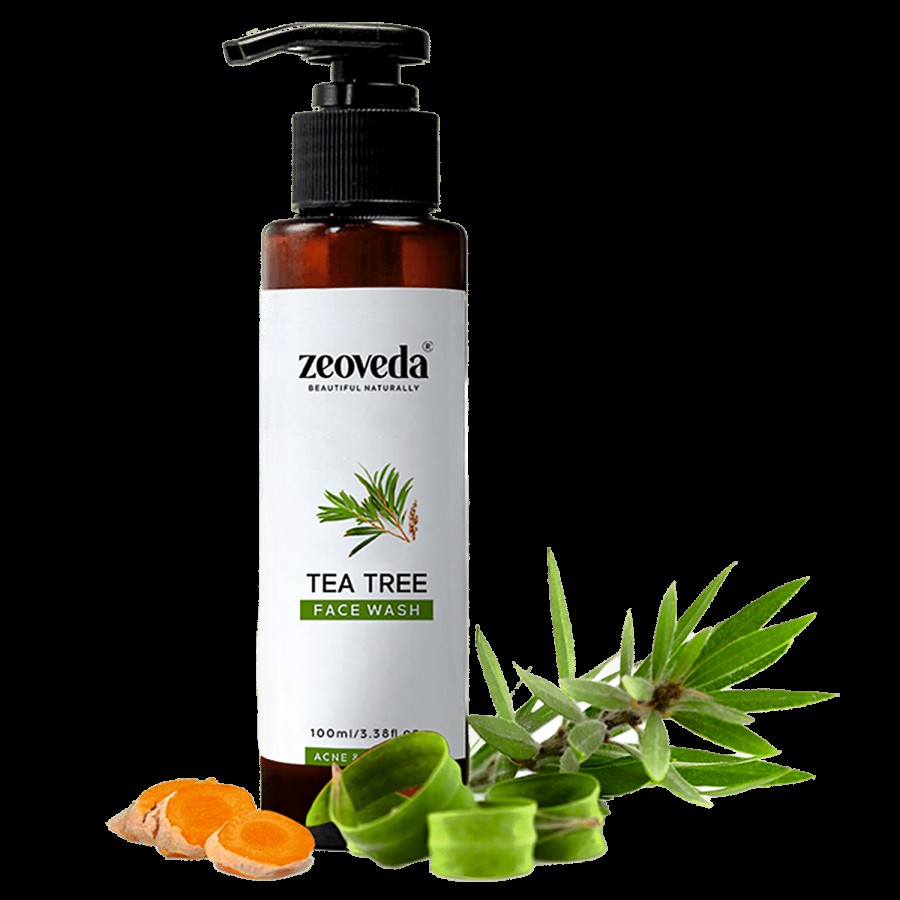 Zeoveda Natural Tea Tree Face Wash For Glowing & Supple Skin