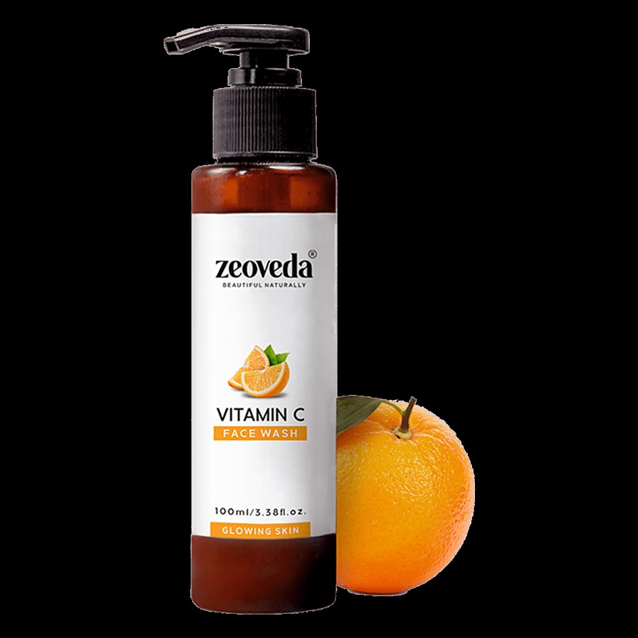 Zeoveda Natural Vitamin C Pore Cleansing Face Wash - For Acne & Oily