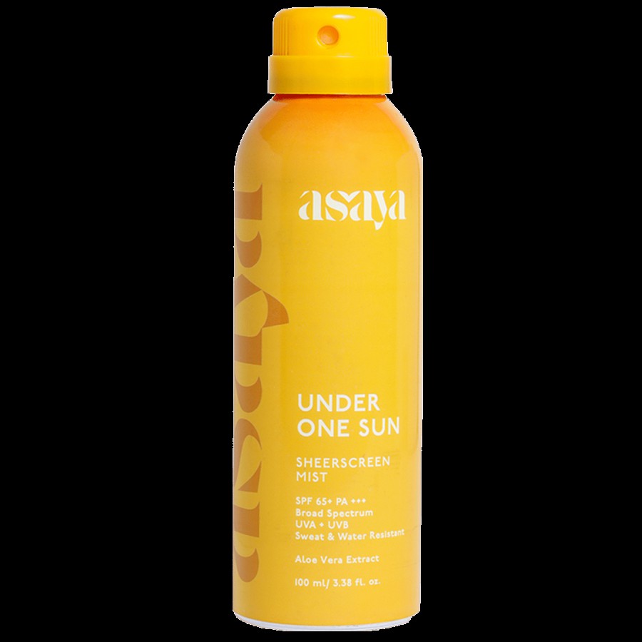 asaya Under One Sun Sheerscreen Mist - SPF 65+ PA+++