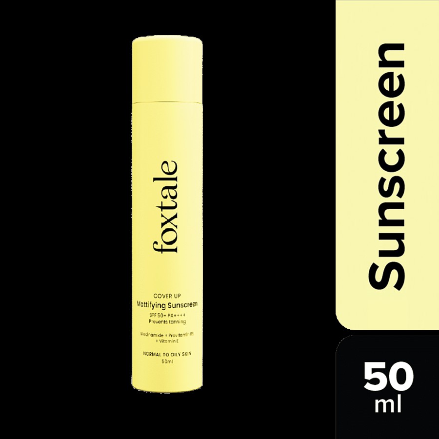 foxtale Cover Up Mattifying Sunscreen - SPF 50+ PA++++