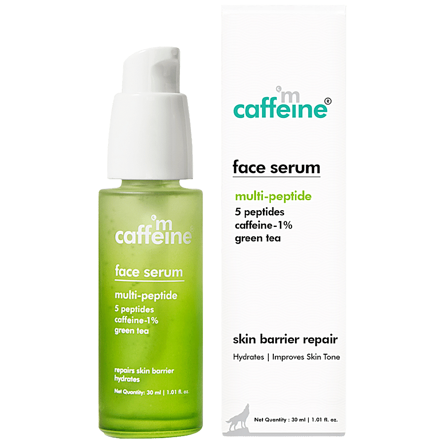 mCaffeine Green Tea Face Serum - With Multi-Peptides