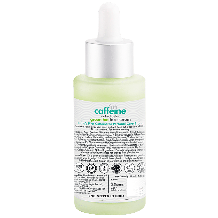 mCaffeine Naked Detox Hydrating Green Tea Face Serum