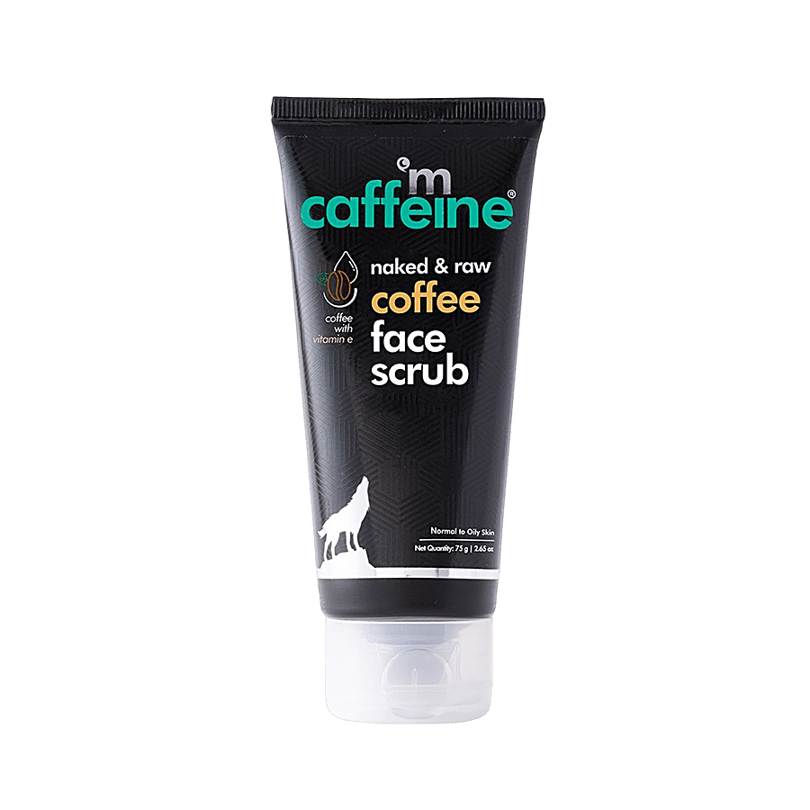 mCaffeine Naked & Raw Coffee Face Scrub - With Vitamin E