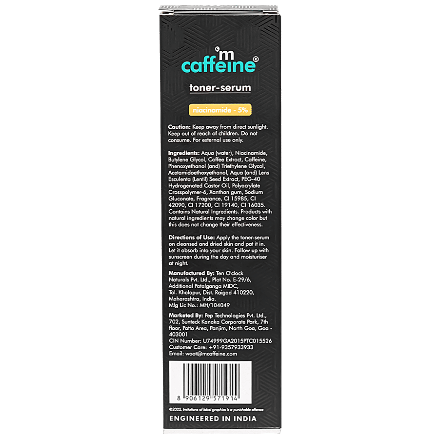 mCaffeine Toner Serum - Niacinamide 5% & Coffee