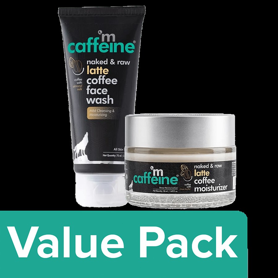 mCaffeine Daily Skin Moisturizing & Repair Kit - Latte Coffee Routine