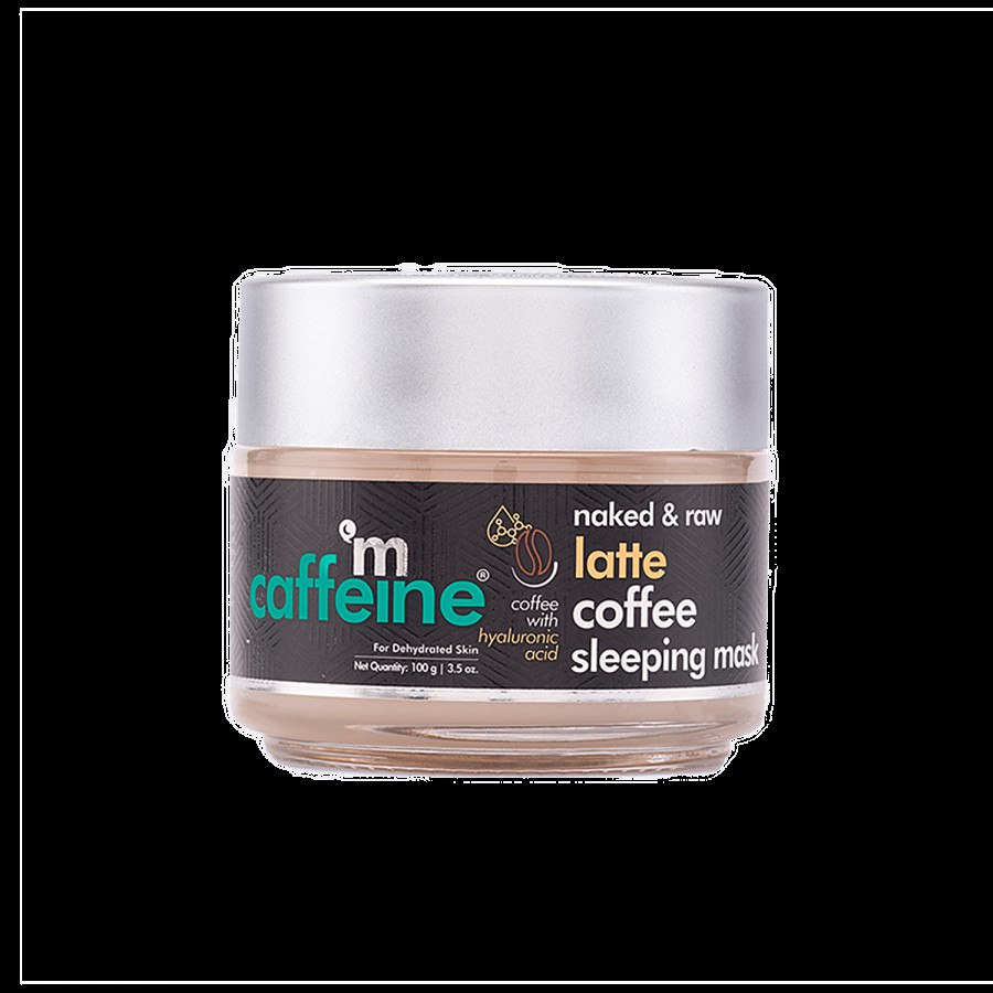 mCaffeine Latte Coffee Sleeping Face Mask - With Hyaluronic Acid & Niacinamide