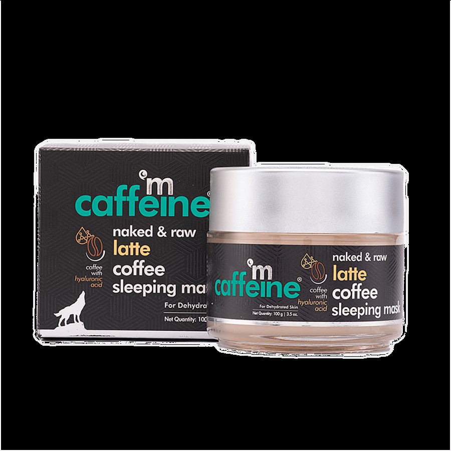 mCaffeine Latte Coffee Sleeping Face Mask - With Hyaluronic Acid & Niacinamide