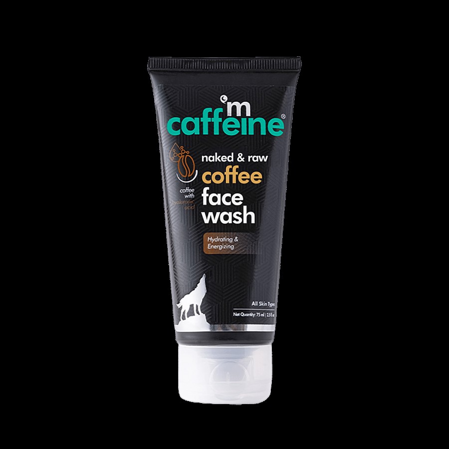 mCaffeine Naked & Raw Espresso Coffee Face Wash - With Hyaluronic Acid