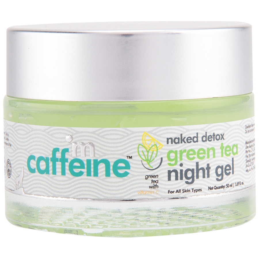 mCaffeine Vitamin C Green Tea Night Gel - With Hyaluronic Acid