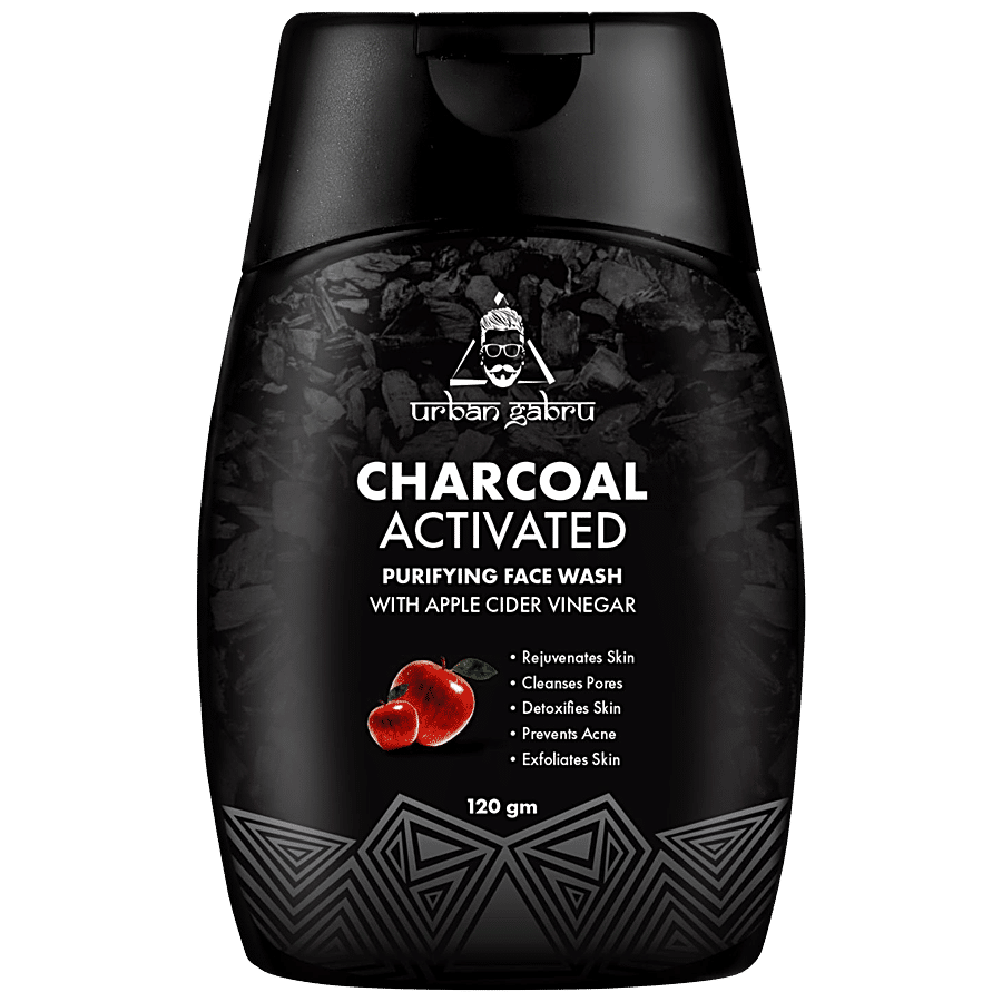 urban gabru Charcoal Face Wash With Apple Cider Vinegar For Pimple