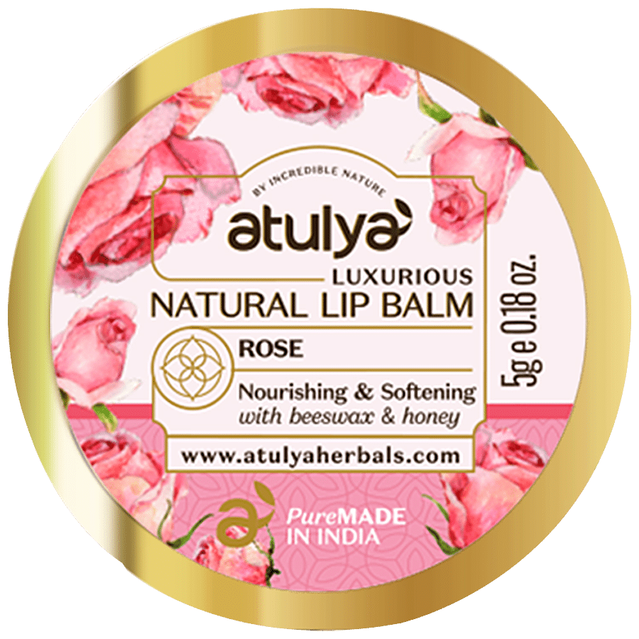 ATULYA Luxurious Natural Lipbalm - With Beeswax & Honey