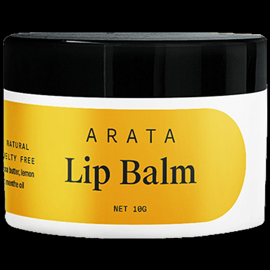 Arata Natural Lip Balm - For Dry & Chapped Lips