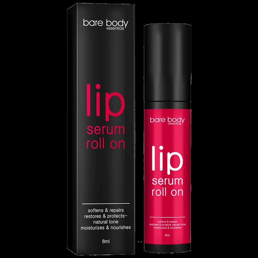 Bare Body Essentials Lip Serum Roll-On - Softens & Repairs