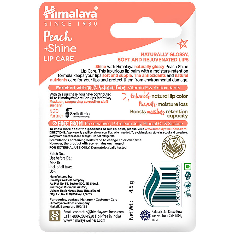 Himalaya Peach Shine Lip Care