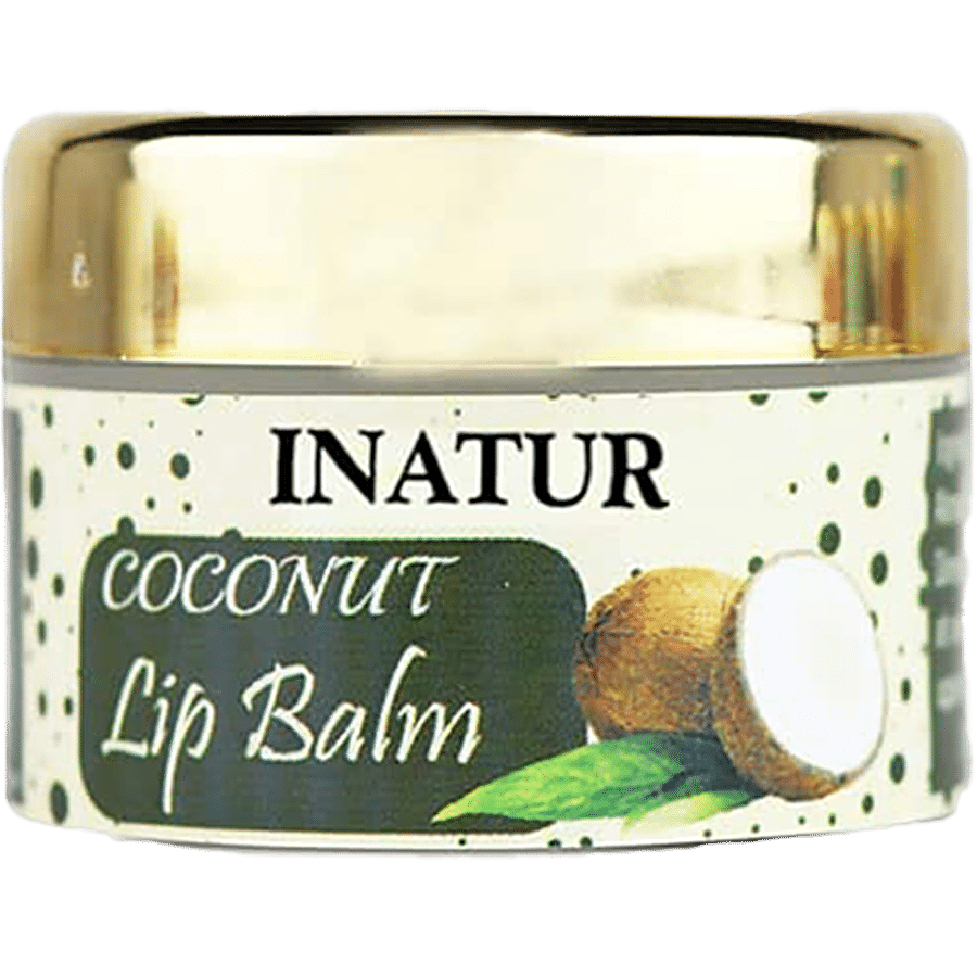 INATUR  Coconut Lip Balm - Provides Nourishment