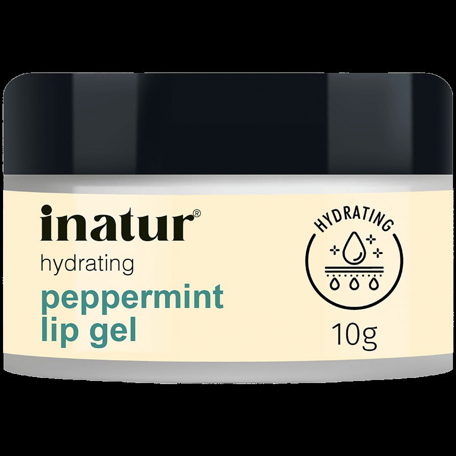 Inatur Peppermint Lip Gel - Provides Nourishment To Chapped & Dry Skin