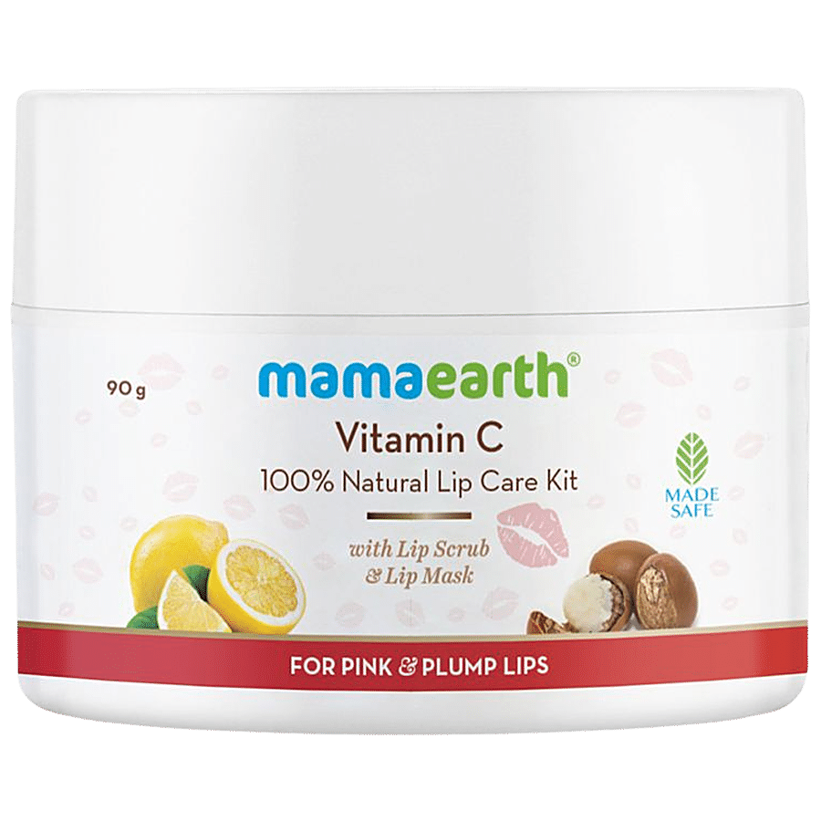 Mamaearth Vitamin C Lip Care Kit - With Scrub & Mask