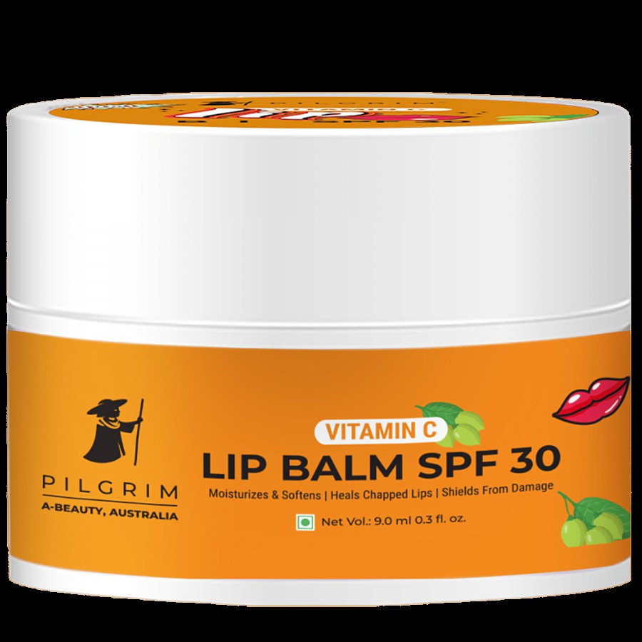 Pilgrim Vitamin C Lip Balm SPF 30 With Australian Kakadu Plum & Shea Butter